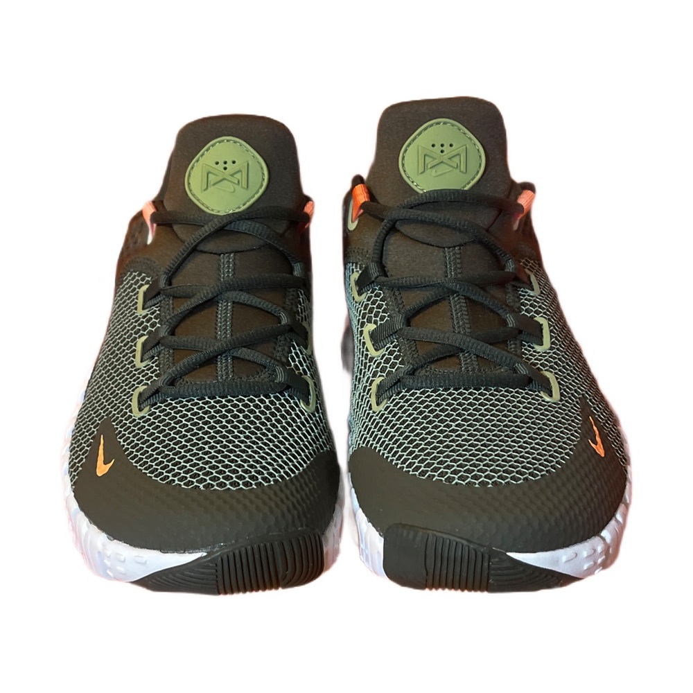 Nike Men's Olive Green Black and Orange Athletic Shoes - Picture 5 of 8